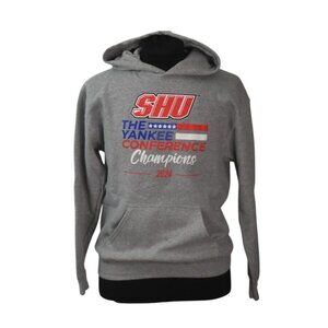 SHU The Yankee Conference Champions 2024 Hoodie Gray Gildan Heavy Blend Mens M